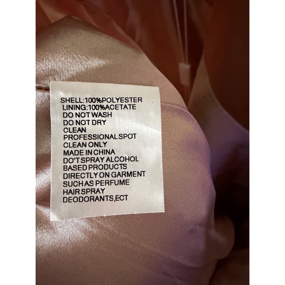 Mac Duggal Ombre Tulle V Neck Gown Navy Pink Formal Dress - Picture 6 of 9